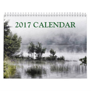 Calendario Arte abstracto de la pintura hermosa del paisaje
