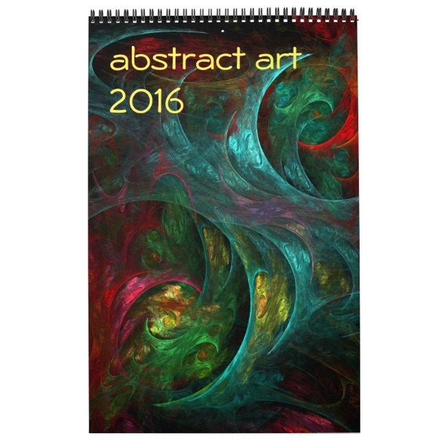 Calendario Arte abstracto moderno de 2016 (Tapa)