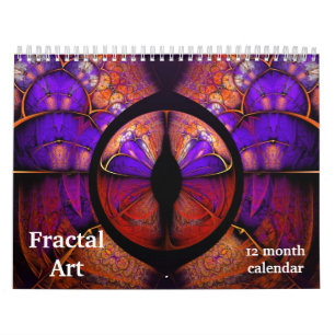 Calendario Arte abstracto psicodélico fractal 2027