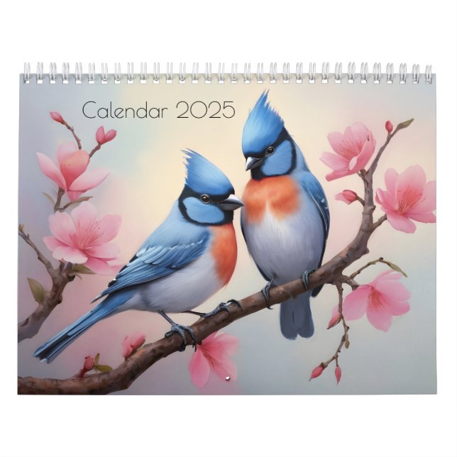 Calendario Arte acuarela de aves (Tapa)