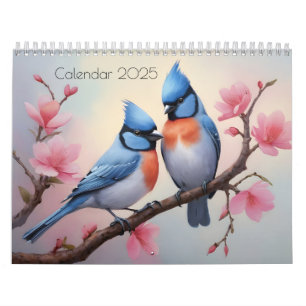 Calendario Arte acuarela de aves