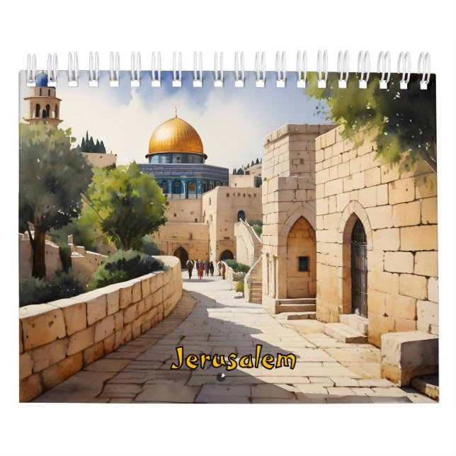 Calendario Arte acuático de Jerusalén (Tapa)