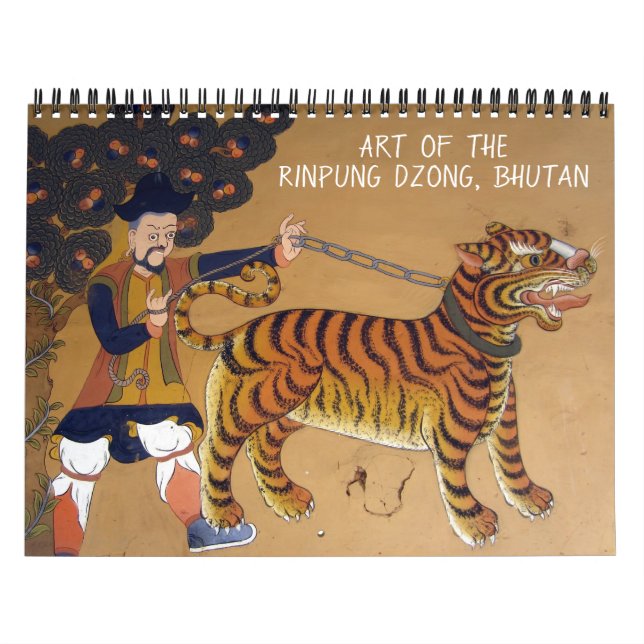 Calendario arte bhutan dzong (Tapa)