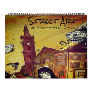 Calendario arte callejero valparaíso 2026 grande