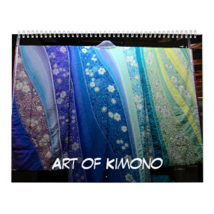 Calendario arte de 12 meses del kimono