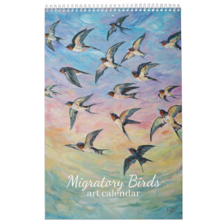 Calendario Arte de aves migratorias
