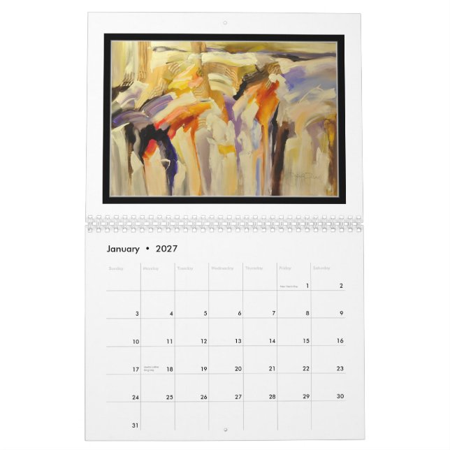 Calendario Arte de Jacek Jung (Jan 2027)