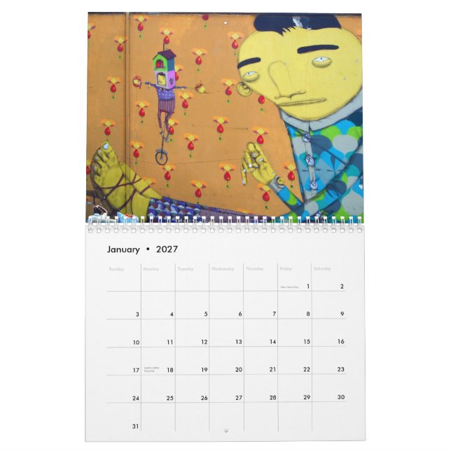 Calendario Arte de la CALLE (Jan 2027)