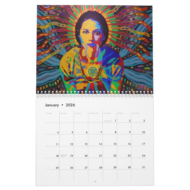 Calendario Arte de la diosa de Karmym (Jan 2026)