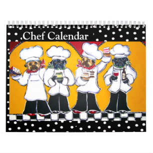 CALENDARIO ARTE DE MASCOTAS DE CHEF