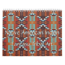 Calendario Arte de patrón tribal amerindio nativo americano