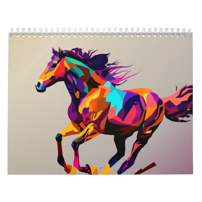 Calendario Arte de pop de caballo (Tapa)