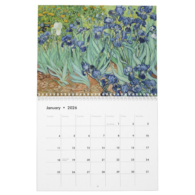 Calendario Arte de Van Gogh (Jan 2026)