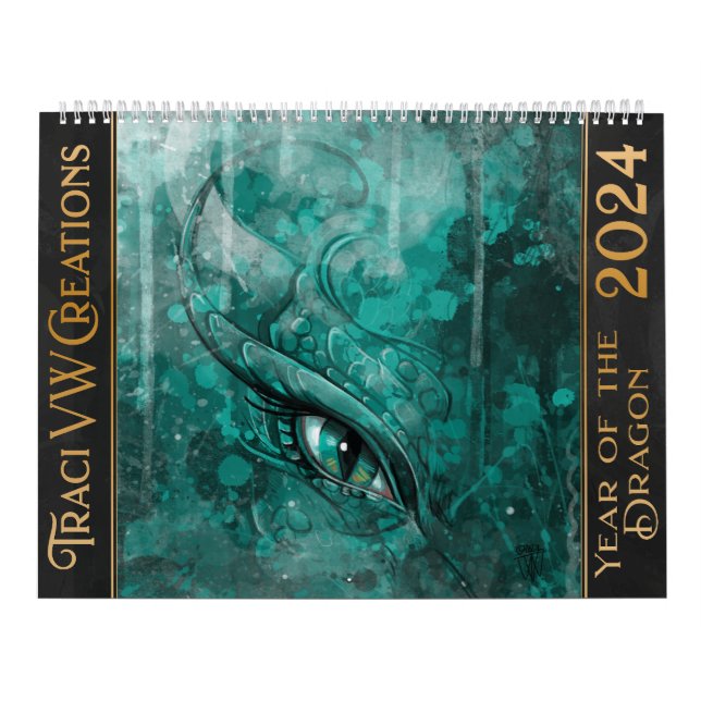 Calendario Arte del año del dragón (Tapa)