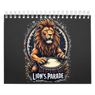 Calendario Arte divertido del desfile de tambores de León : I