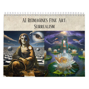 Calendario Arte estético surreal de ensueño con IA - Arte ref