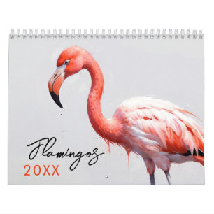 Calendario Arte Flamingo De Estilo