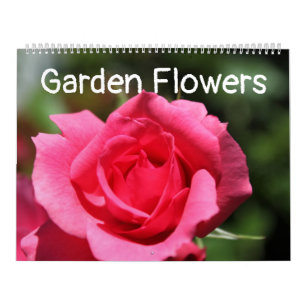 Calendario Arte fotográfico de flores de jardín