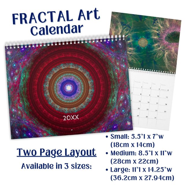 Calendario Arte fractal colorido - (Subido por el creador)