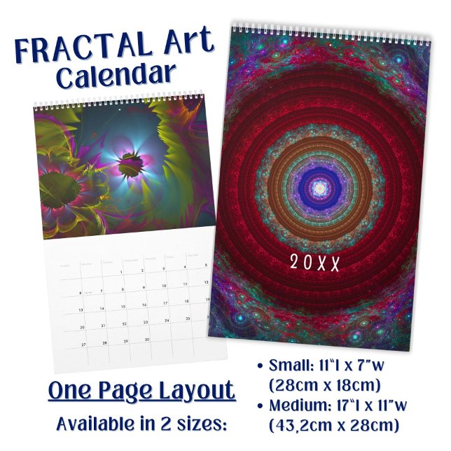 Calendario Arte fractal vívido y colorido  (Subido por el creador)