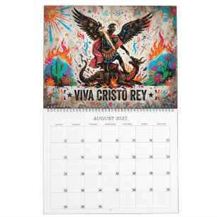 Calendario Arte Popular Católico Viva Cristo Rey