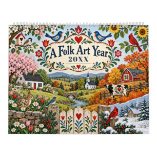 Calendario Arte Popular Cuatro Estaciones Campo
