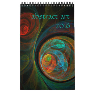 Calendario Arte Resumen moderno 2018