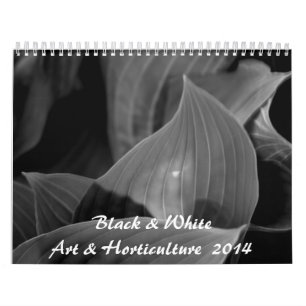 Calendario Arte y horticultura negros y blancos 2014