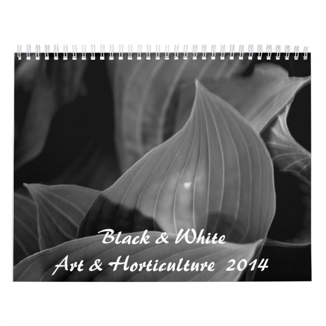 Calendario Arte y horticultura negros y blancos 2014 (Tapa)
