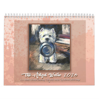 Calendario Artful Westie calendar by Deborah Borgo