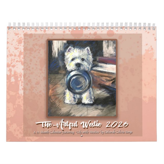 Calendario Artful Westie calendar by Deborah Borgo (Tapa)