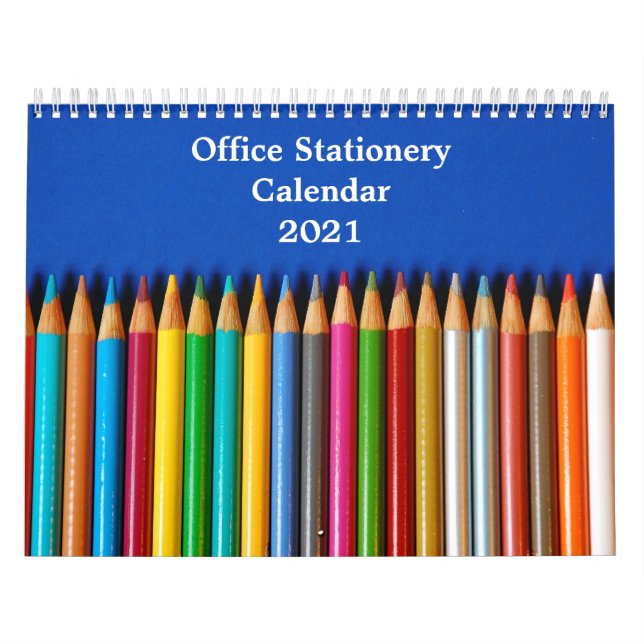 Calendario Artículos de papelería de oficina (Tapa)
