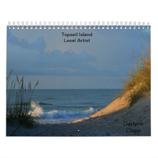 Calendario Artista 2015 del Local de la isla de Topsail