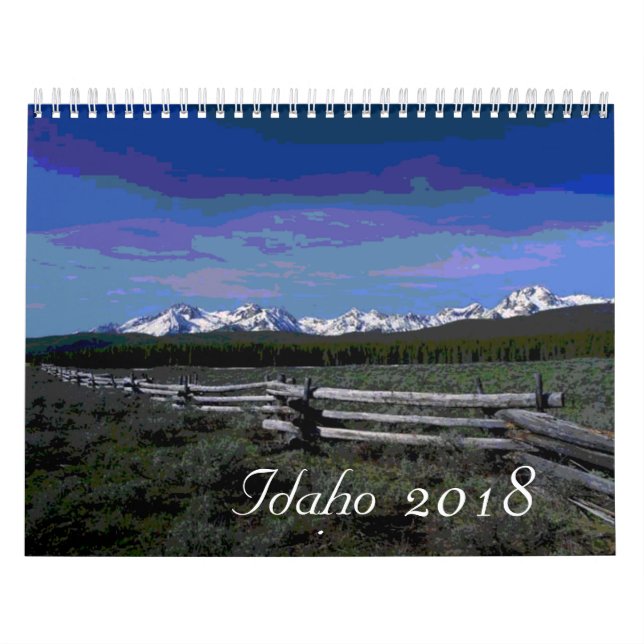 Calendario artístico de Idaho 2018 (Tapa)