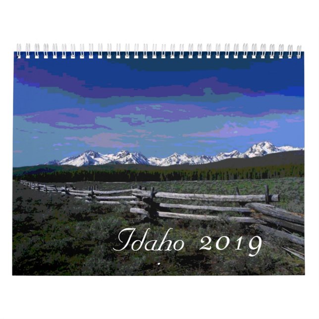 Calendario artístico de Idaho 2019 (Tapa)