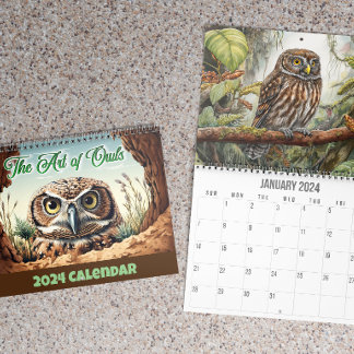 Calendario artístico de Owls Wall