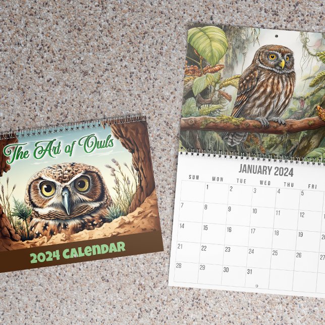 Calendario artístico de Owls Wall (Subido por el creador)