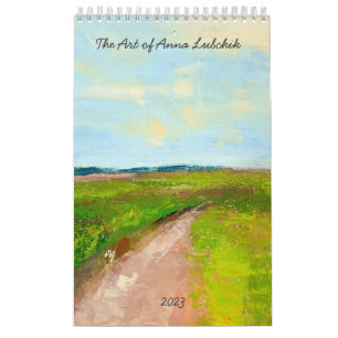 Calendario artístico de pared de 2023