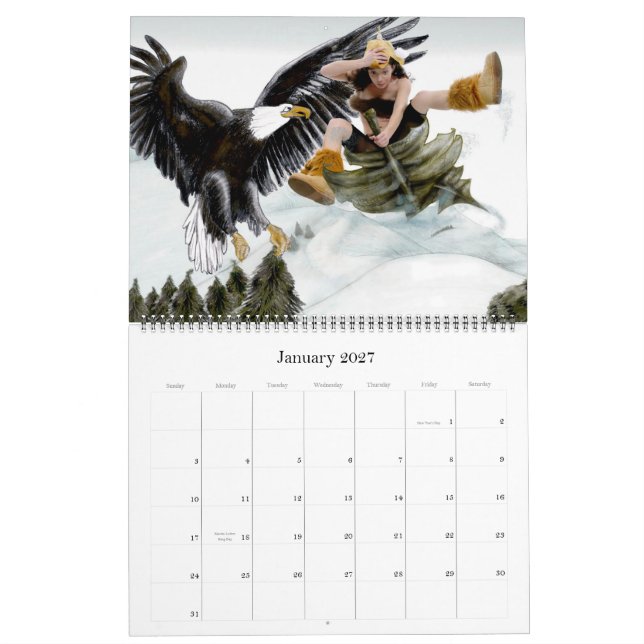 Calendario Arual el duende 2014 (Jan 2027)