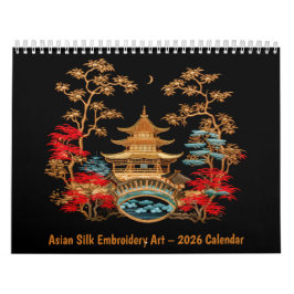 Calendario Asian Silk Embroidery Art – 2026 Calendar