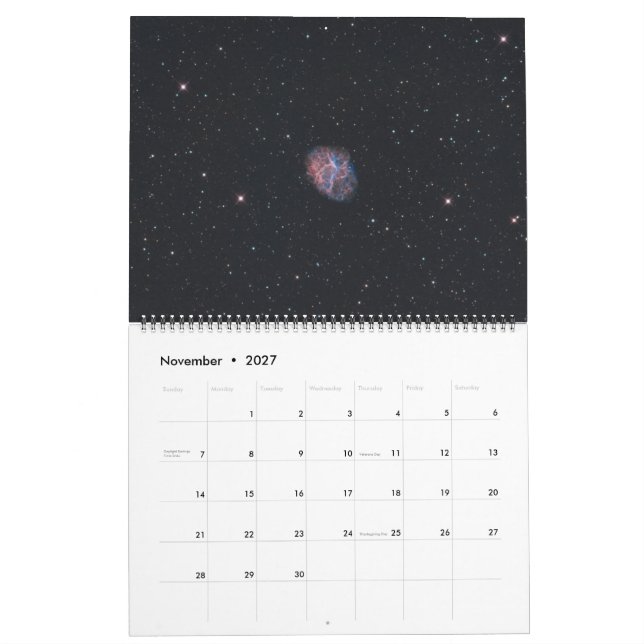 Calendario Astrofotografía Craig Patterson (Nov 2027)