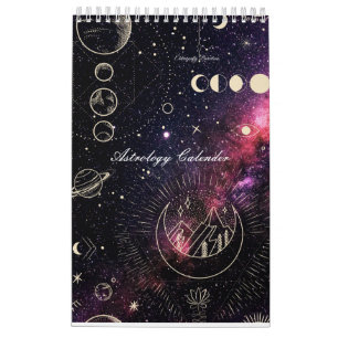 Calendario Astrología Calender con planetas