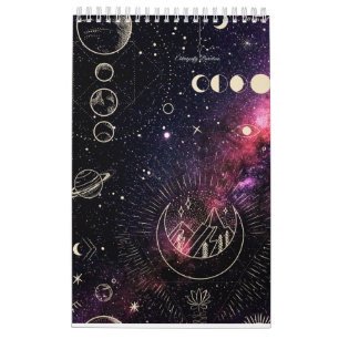 Calendario Astrología Calender con planetas