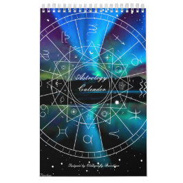 Calendario Astrología Calender con planetas