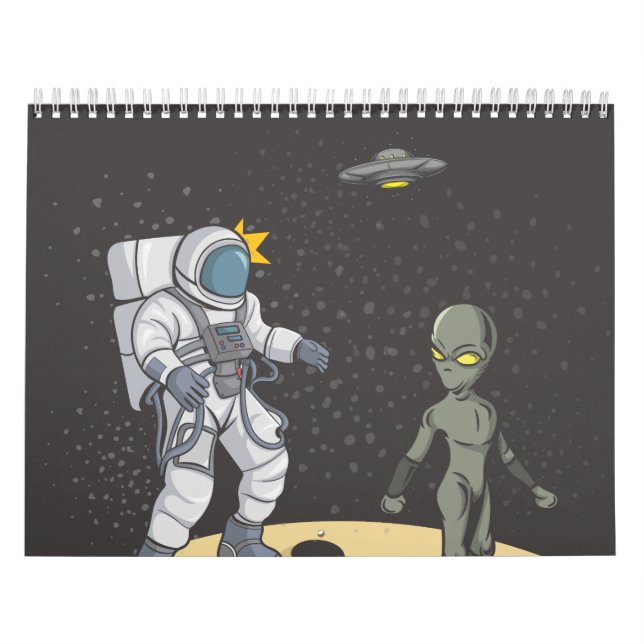 Calendario Astronauta y alienígena   (Tapa)