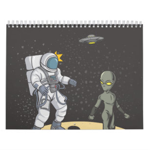 Calendario Astronauta y alienígena
