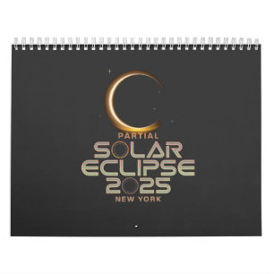 Calendario Astronomía de 2025 con eclipse solar parcial