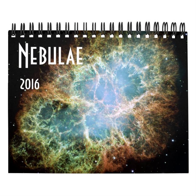 Calendario Astronomía espacial nebulosa 2016 Estrellas NASA (Tapa)