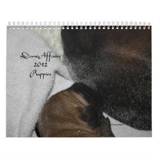 Calendario Asunto del danés - 2012 perritos