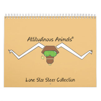 Calendario Attitudinous Animals® Lone Star Steer